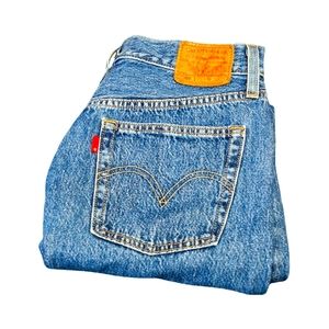 Levi's Premium 501 High Rise Button Fly Jeans Medium Wash Size 27 Skinny